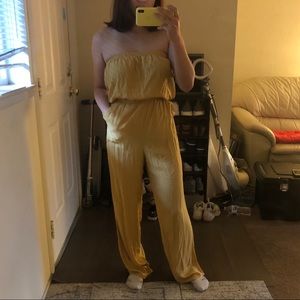 Forever 21 Mustard Yellow Jumpsuit